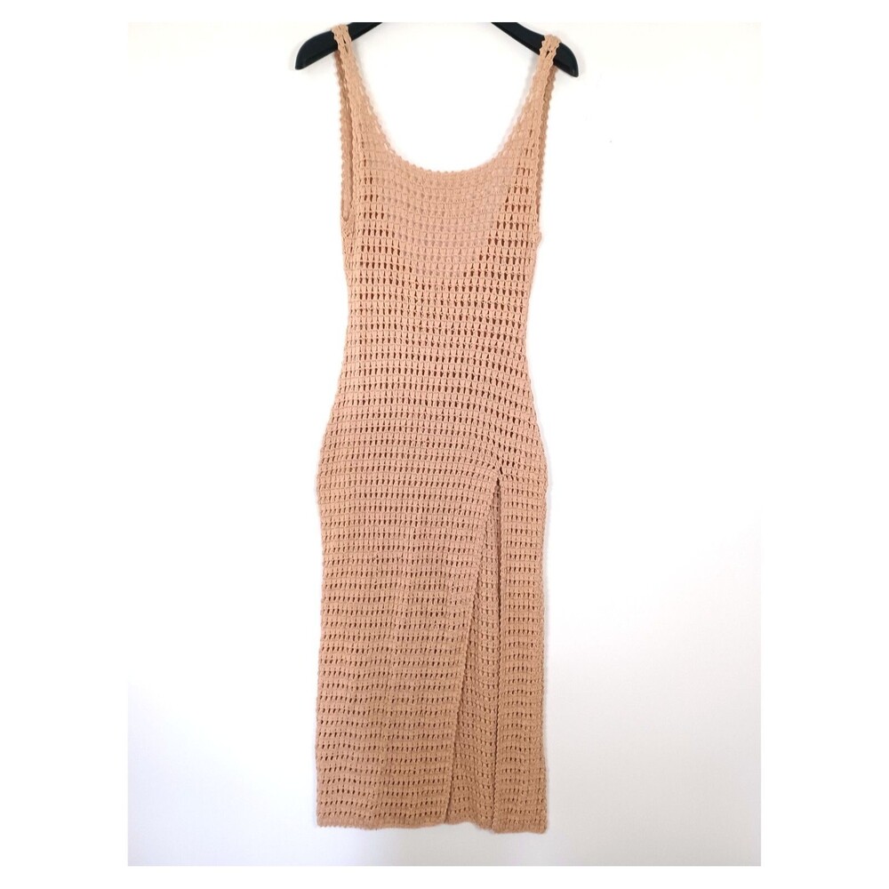 FLOOK the Label Crochet Knit Cover Up Dress Small Beach Resort Boho Coastal